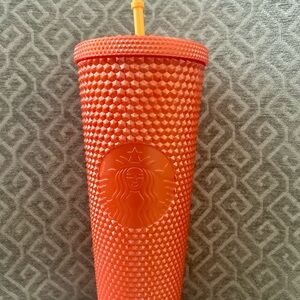 Starbucks Vibrant Orange Studded Tumbler